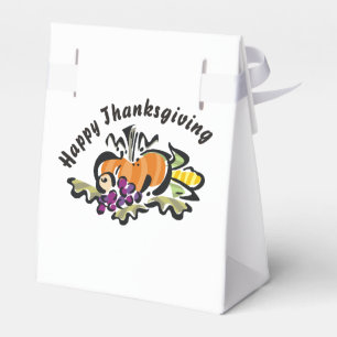 Fall Thanksgiving Harvest Favor Boxes