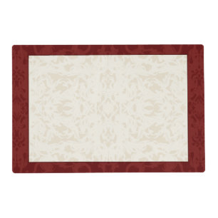 Fall Thanksgiving Maroon & Cream Placemat