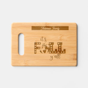 Fall Thanksgiving Personalized Trendy Engraved Cutting Board