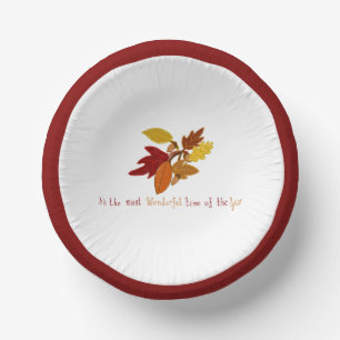 Fall...the most wonderful time of the year paper bowls
