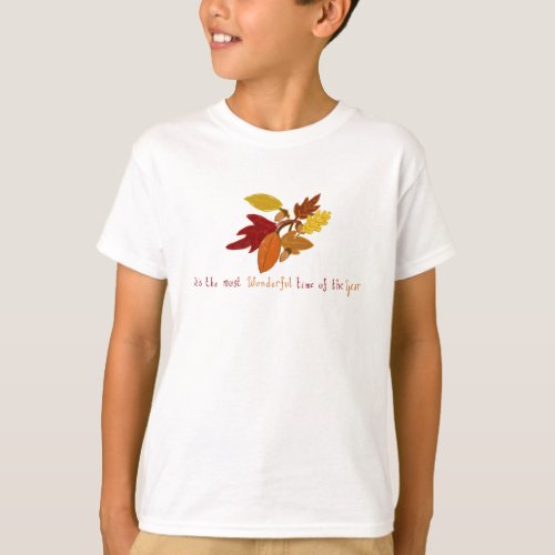 Fallthe most wonderful time of the year T_Shirt