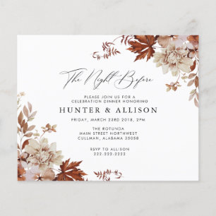 Fall The Night Before Invitation Flyer