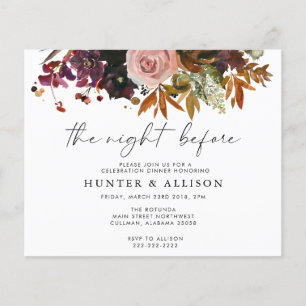 Fall The Night Before Invitation Flyer