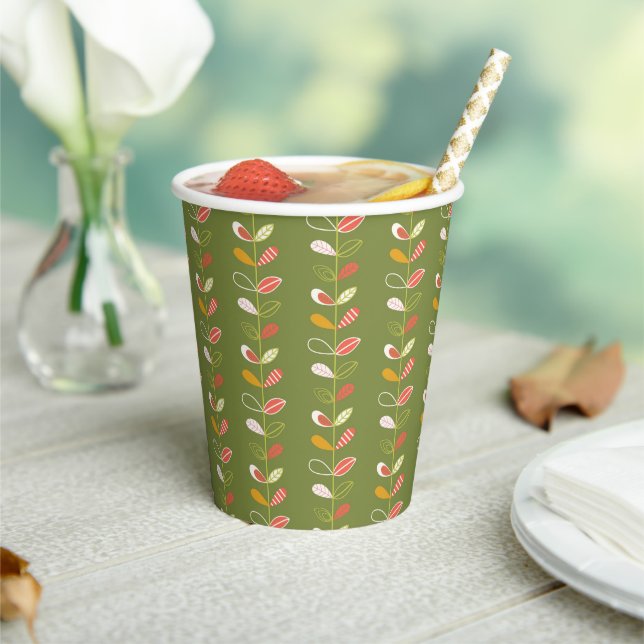  Fall Theme Whimsical Baby Shower Gender Neutral Paper Cups (Insitu)