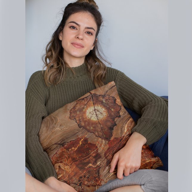 Fall-theme with leaves throw pillow (Creator Uploaded)