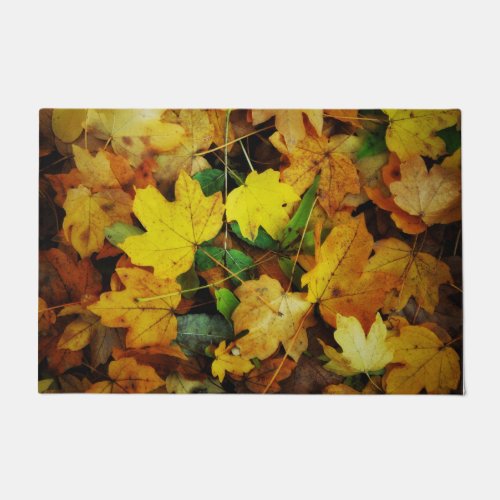 Fall_Themed Door Mat _ Golden Leaves