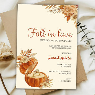 Fall themed engagement party Invitation