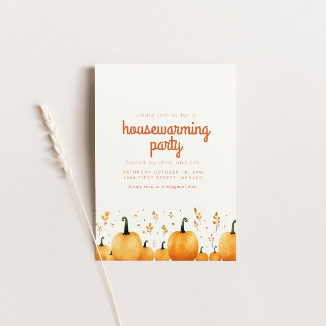 Fall Themed Housewarming Party Invitation (Creator Uploaded)