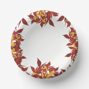Fall themed paper bowls