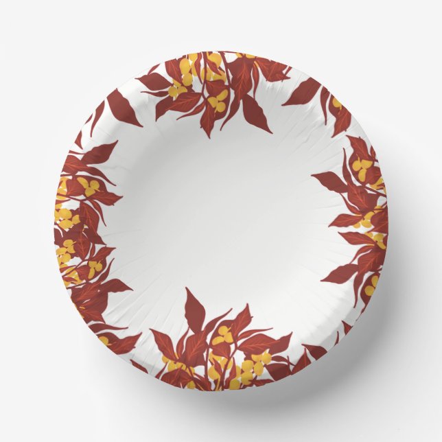 Fall themed paper bowls (Front)