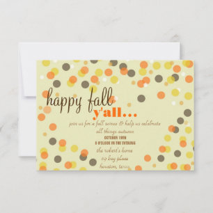 Fall Themed Party Invitation