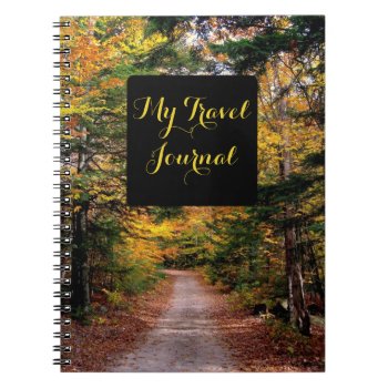 Fall Themed Scenic Travel Journal Notebook by fallcolors at Zazzle