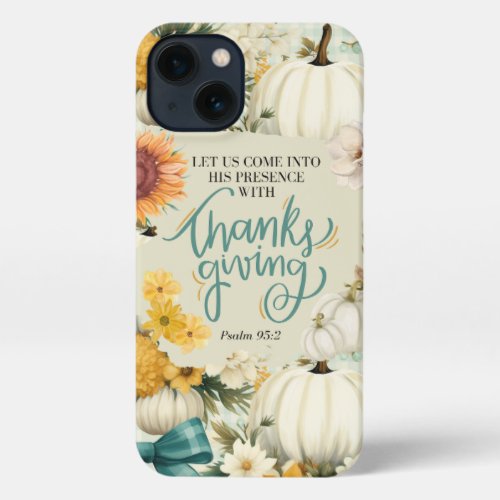 Fall Themed Thanksgiving Pumpkin iPhone 13 Case