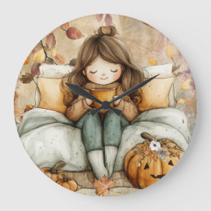 Fall Themed, Warm and Cozy Wall Clock