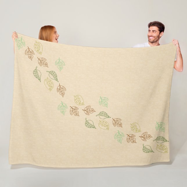 Fall Time Bathroom Set, Customize! Fleece Blanket (In Situ)