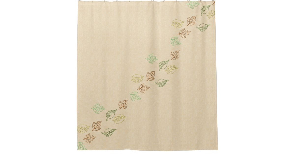 Fall Bathroom Curtain Set