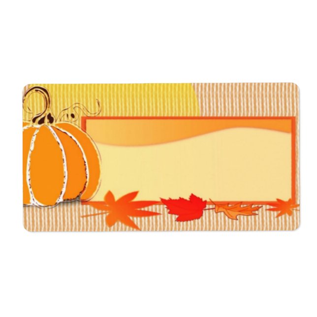 Fall Time Label (Front)