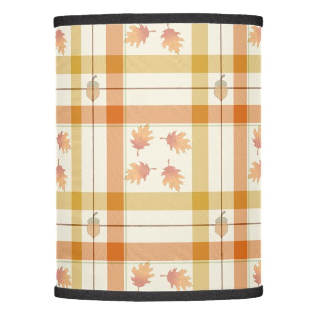 Fall Time Plaid Lamp Shade (Front)