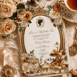 Fall Time to Spill the Tea Bridal Shower Invitation