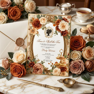 Fall Time to Spill the Tea Bridal Shower Invitation