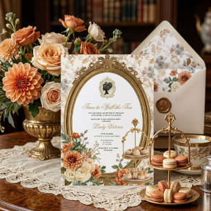 Fall Time to Spill the Tea Bridal Shower Invitation