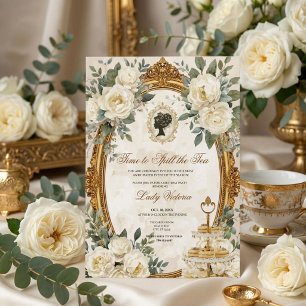 Fall Time to Spill the Tea Bridal Shower Invitation