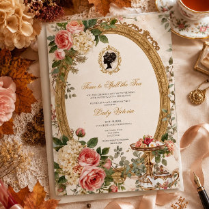 Fall Time to Spill the Tea Bridal Shower Invitation