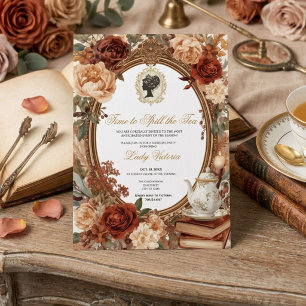 Fall Time to Spill the Tea Bridal Shower Invitation