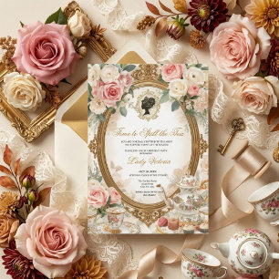 Fall Time to Spill the Tea Bridal Shower Invitation