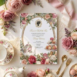 Fall Time to Spill the Tea Bridal Shower Invitation
