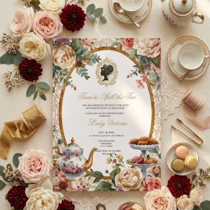 Fall Time to Spill the Tea Bridal Shower Invitation