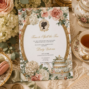 Fall Time to Spill the Tea Bridal Shower Invitation