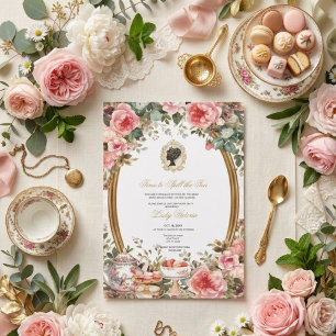 Fall Time to Spill the Tea Bridal Shower Invitation
