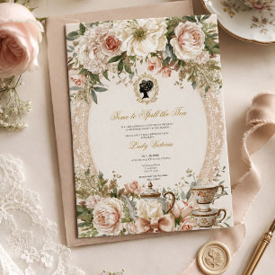 Fall Time to Spill the Tea Bridal Shower Invitation