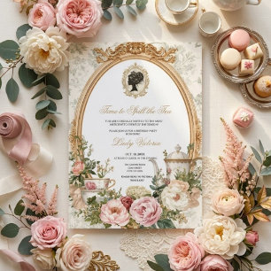 Fall Time to Spill the Tea Bridal Shower Invitation
