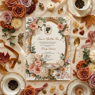 Fall Time to Spill the Tea Bridal Shower Invitation