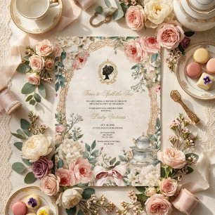 Fall Time to Spill the Tea Bridal Shower Invitation