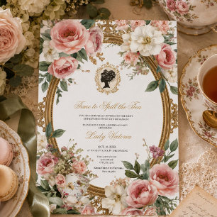 Fall Time to Spill the Tea Bridal Shower Invitation