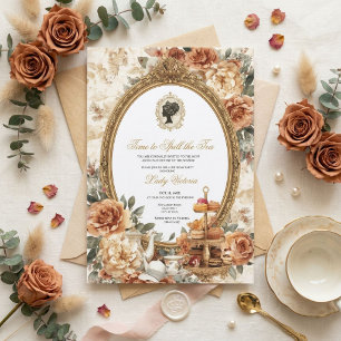 Fall Time to Spill the Tea Bridal Shower Invitation
