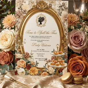 Fall Time to Spill the Tea Bridal Shower Invitation