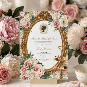 Fall Time to Spill the Tea Bridal Shower Invitation