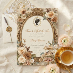 Fall Time to Spill the Tea Bridal Shower Invitation