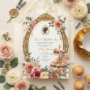 Fall Time to Spill the Tea Bridal Shower Invitation
