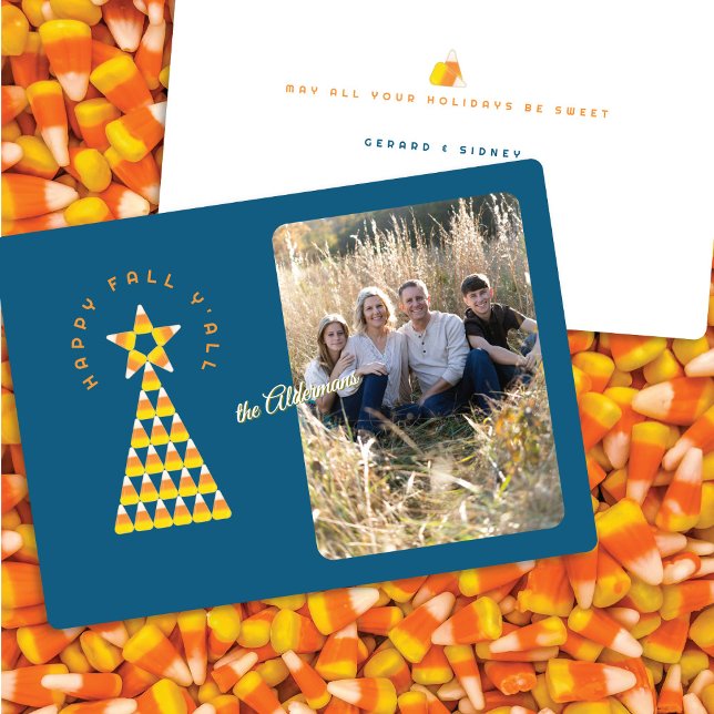 Fall to Christmas Photo Card – Candy Corn Tree (Creator Uploaded)