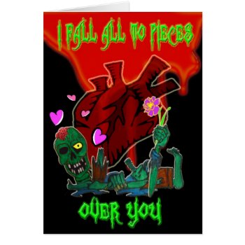 Fall To Pieces Card by ZombiZombi at Zazzle