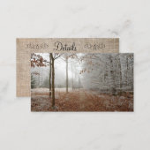 Fall to Winter Details Business Card (Front/Back)