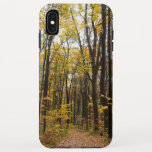 Fall Trail and Golden Leaves at Laurel Hill Park iPhone XS Max Case