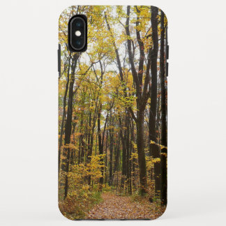 Fall Trail and Golden Leaves at Laurel Hill Park iPhone XS Max Case