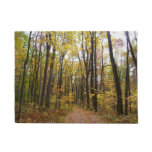 Fall Trail and Golden Leaves at Laurel Hill Park Doormat