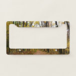 Fall Trail and Golden Leaves at Laurel Hill Park License Plate Frame
